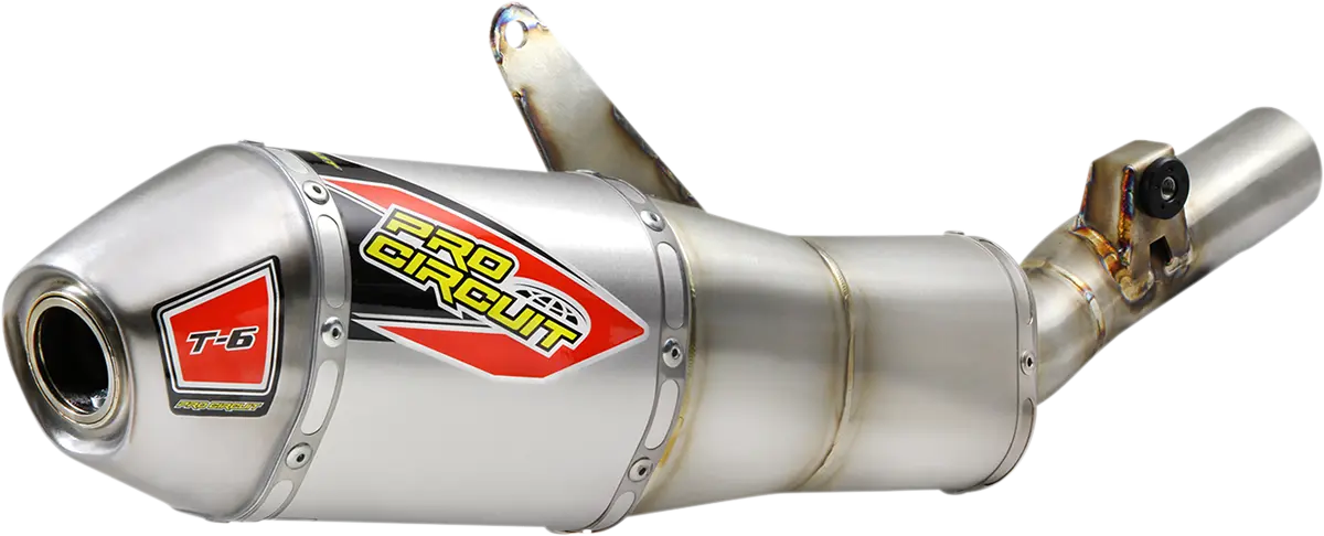 Pro Circuit T-6 Stainless Slip-on Silencer