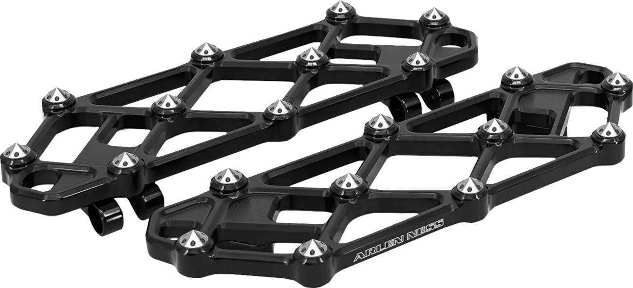 Arlen Ness Diamond Floorboards - Black Anodized