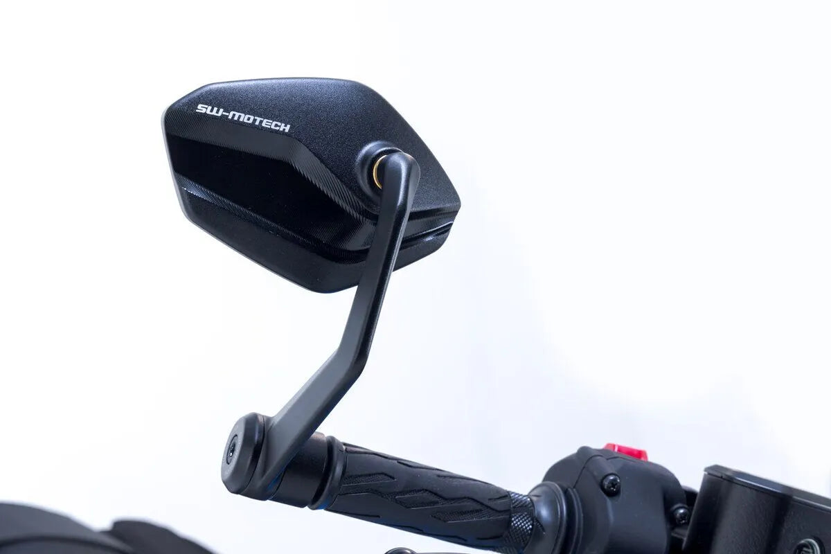 Sw-motech Bar End Mirrors - Black Aluminum