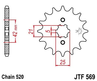 Jt Sprockets Front Sprocket 520 - 18 Tooth