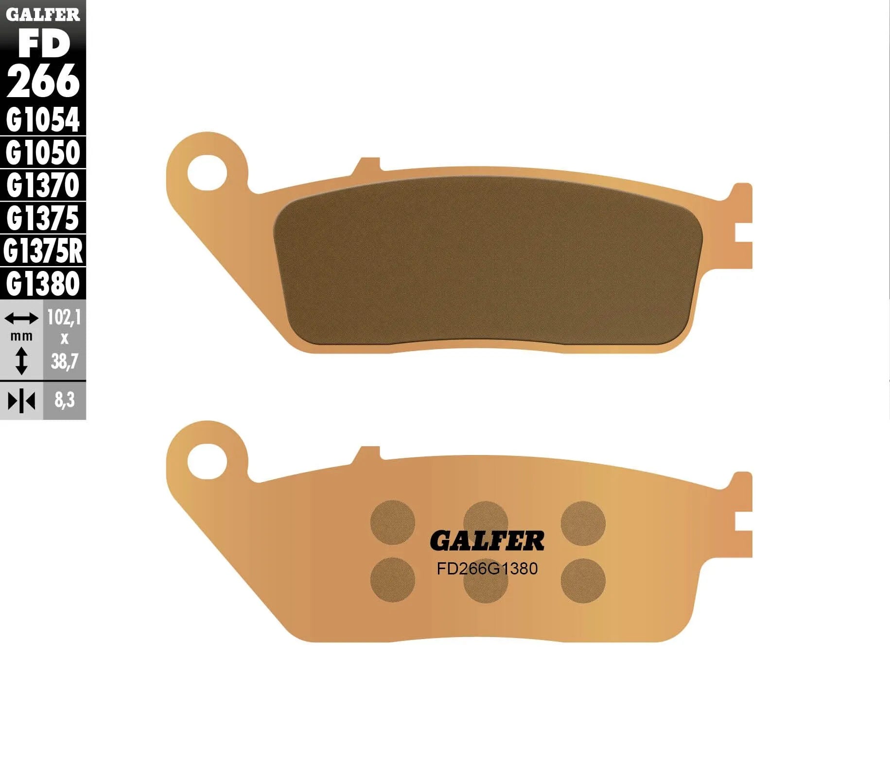 Galfer Hh Sintered Brake Pads For Motorcycle