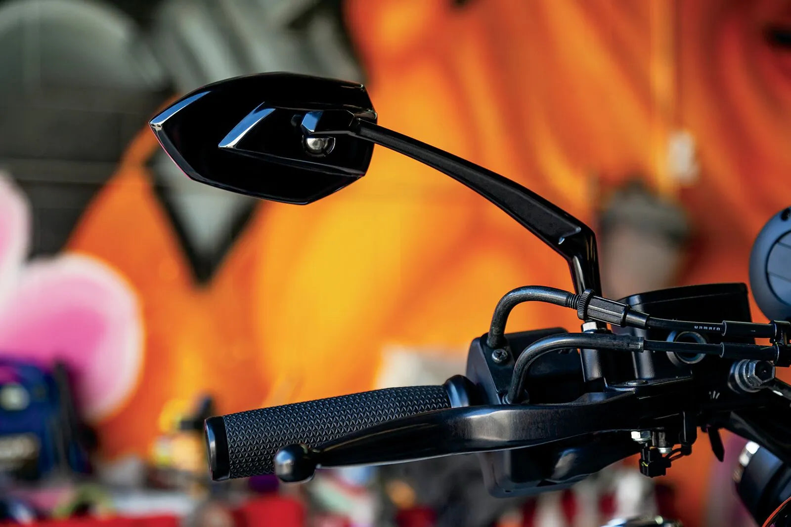 Kuryakyn Phantom Mirrors - Black Anodized