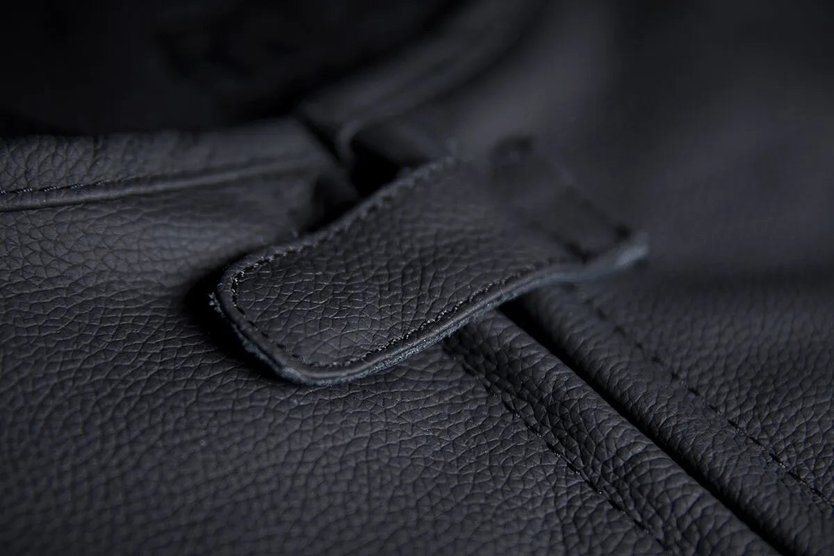 Icon Regulator™ D3o®ipped Leather Vest For Motorcycle Riders - Black