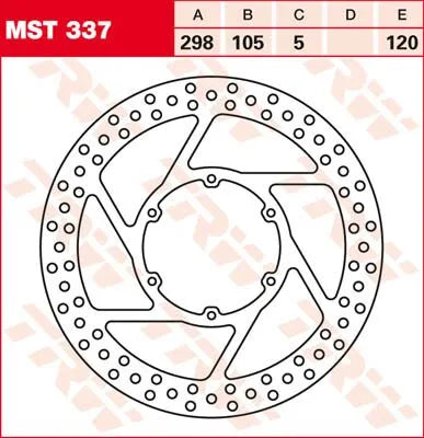Trw Round Fixed Brake Rotor For 250-299mm