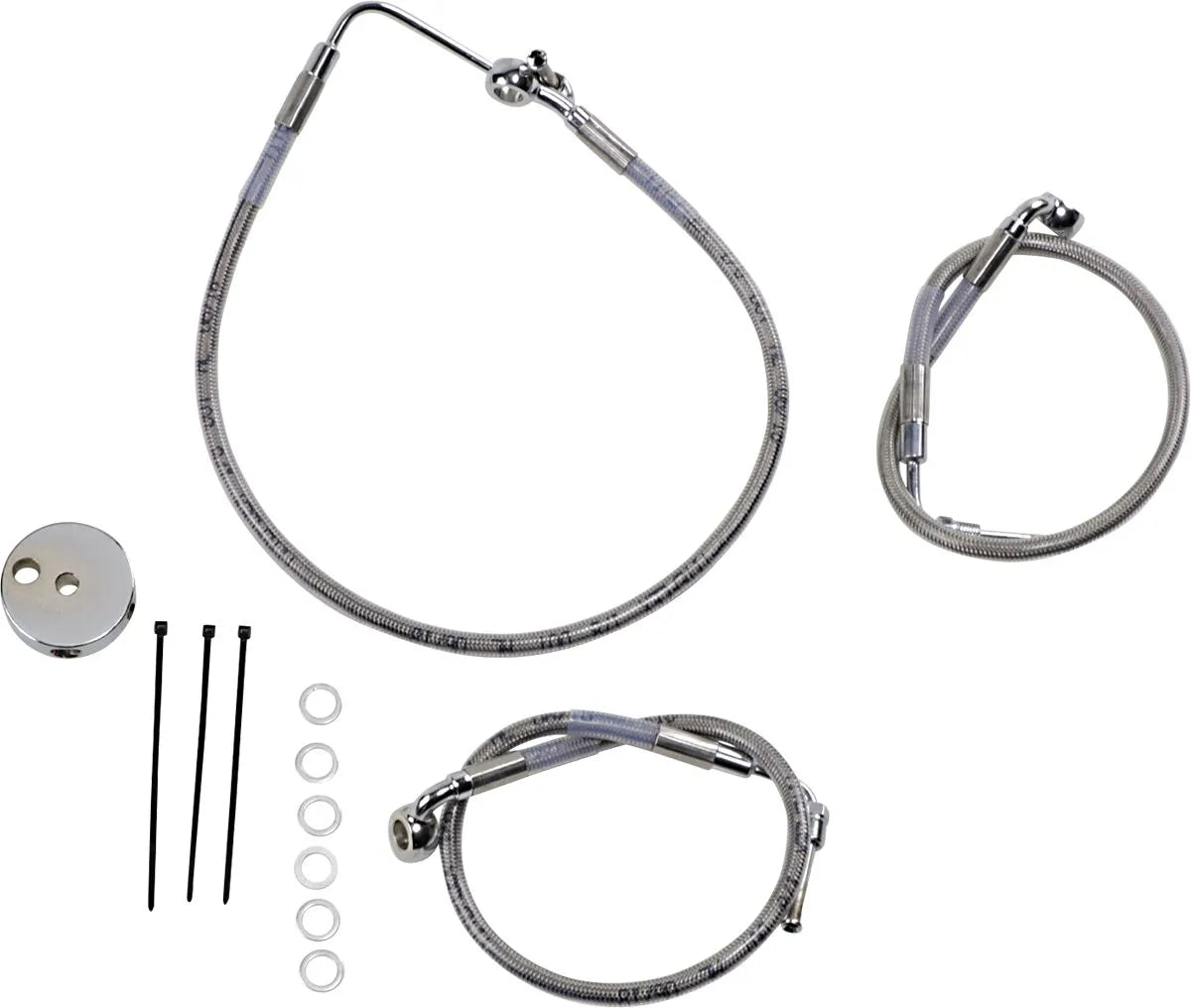 Drag Specialties Stainless Steel Brake Line Kit
