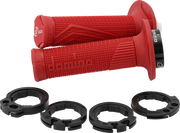 Domino D100 D-lock Grips - Red