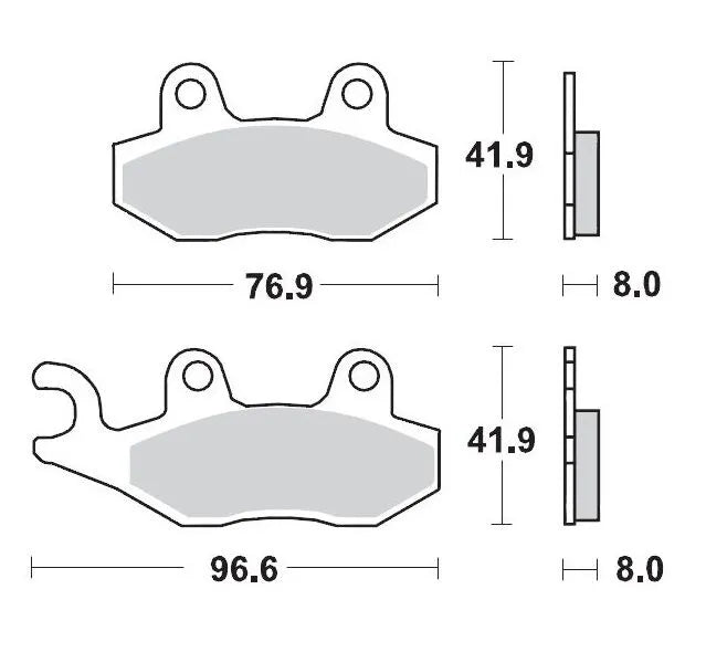 Moto-master Racing Brake Pads Offroad Sintered Metal