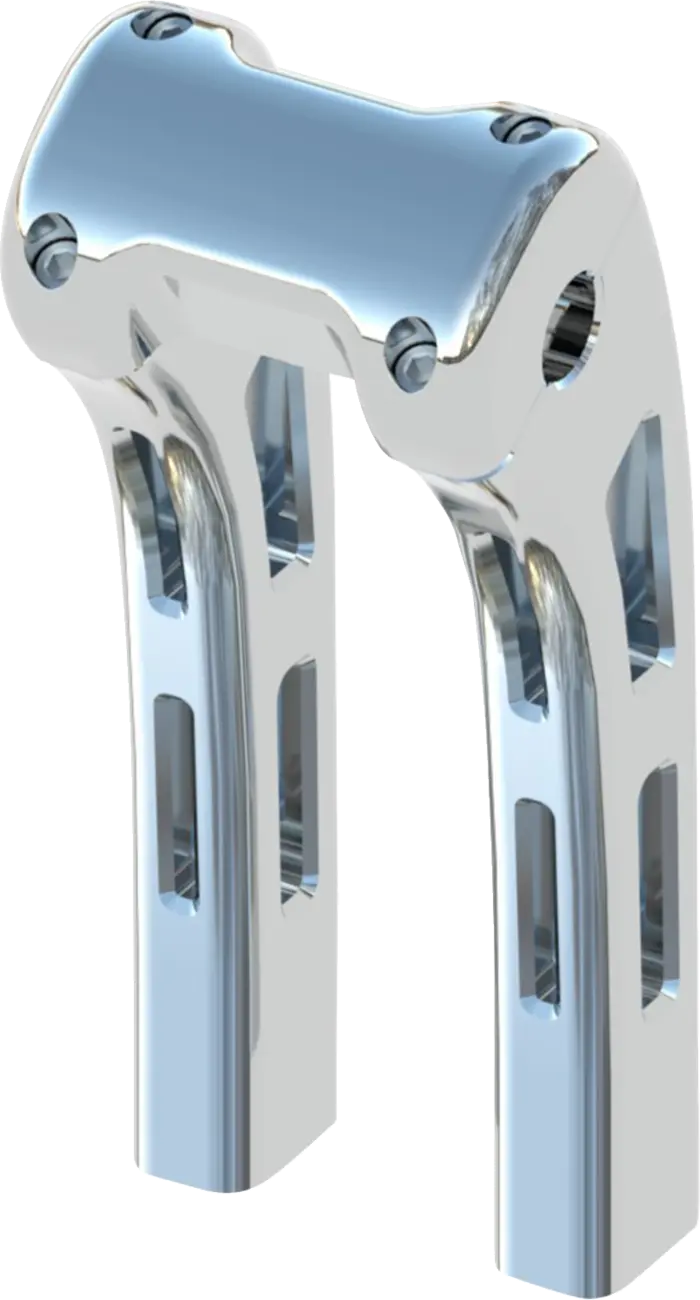 Magnum Shielding Ghost Risers - Chrome, 10" Rise