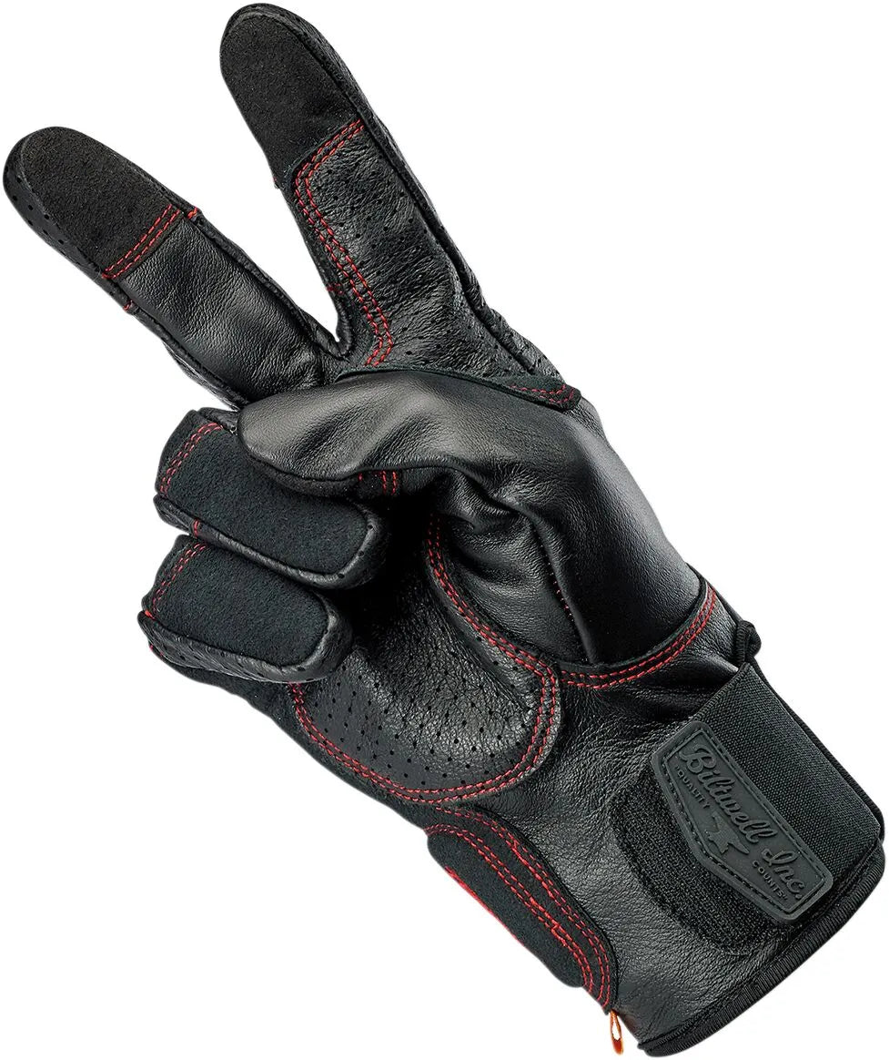 Biltwell Borrego Gloves - Black/Red