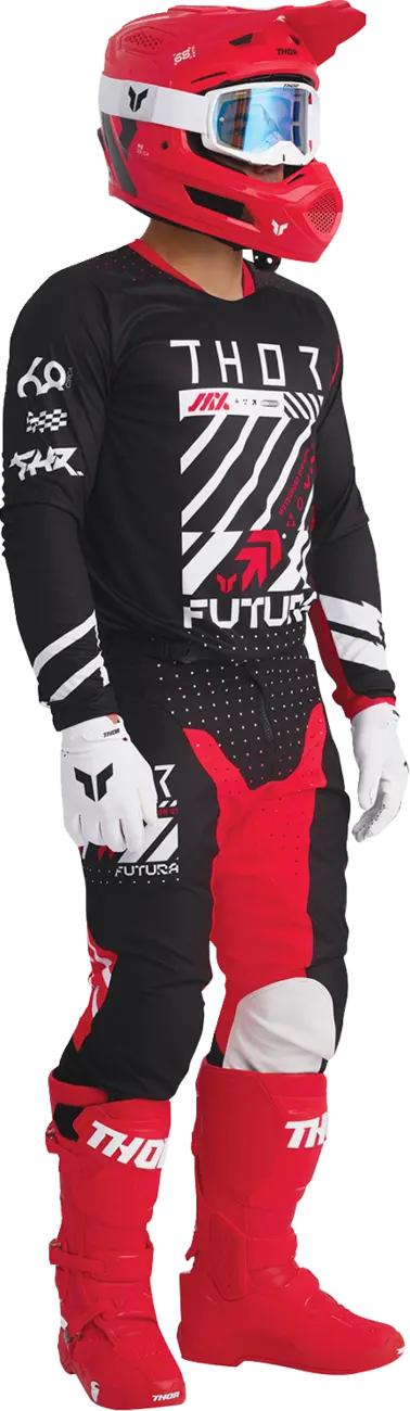 Thor Launchmode Futura Jersey - Black/Red/White