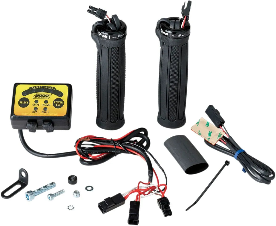 Moose Offroad Atv Heated Grip Kit - Quad Zone Control
