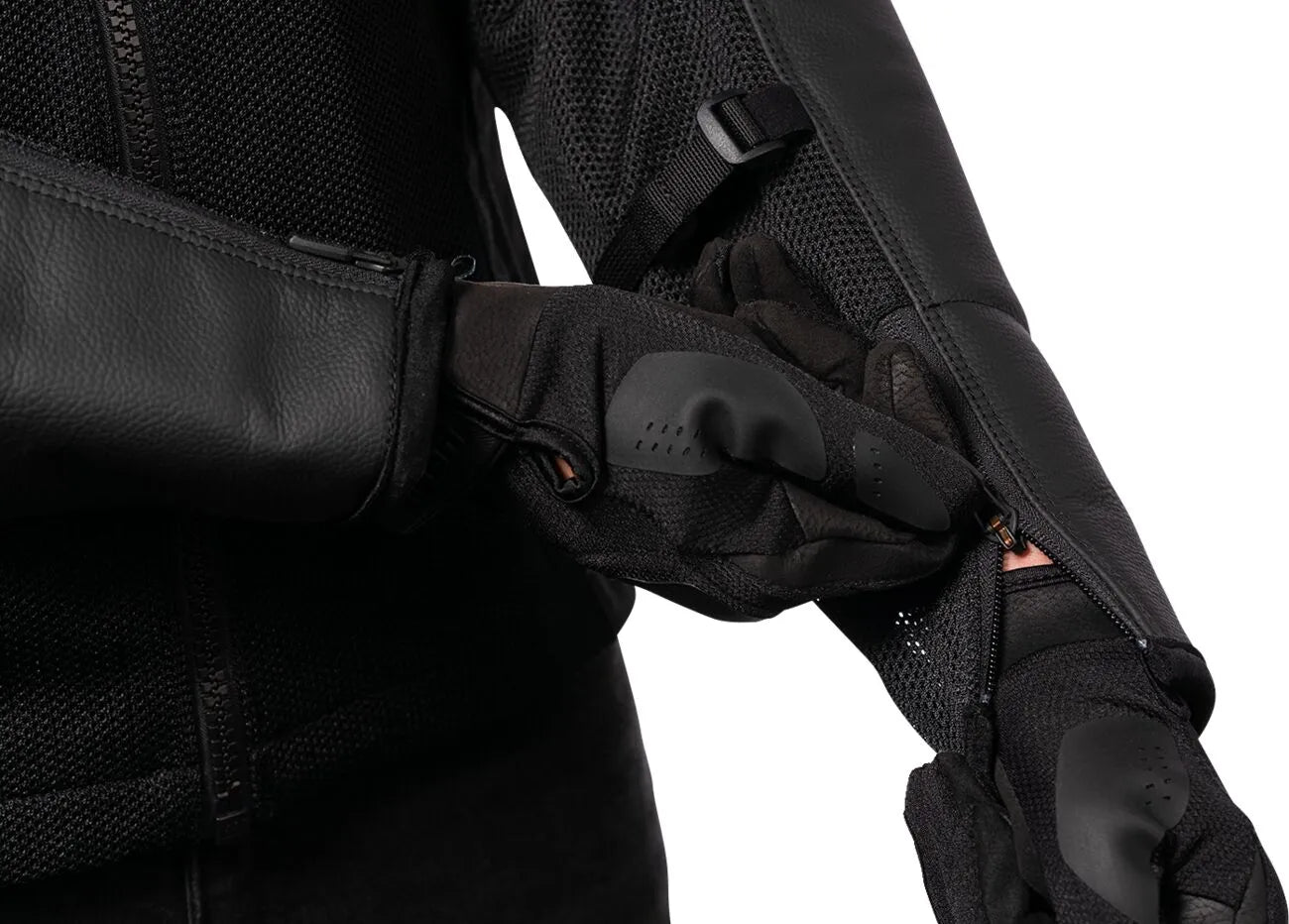 Icon Mesh Af™ Leather Jacket - Black