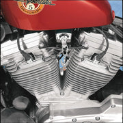 Drag Specialties Chrome Head Bolt/spark Plug Cover