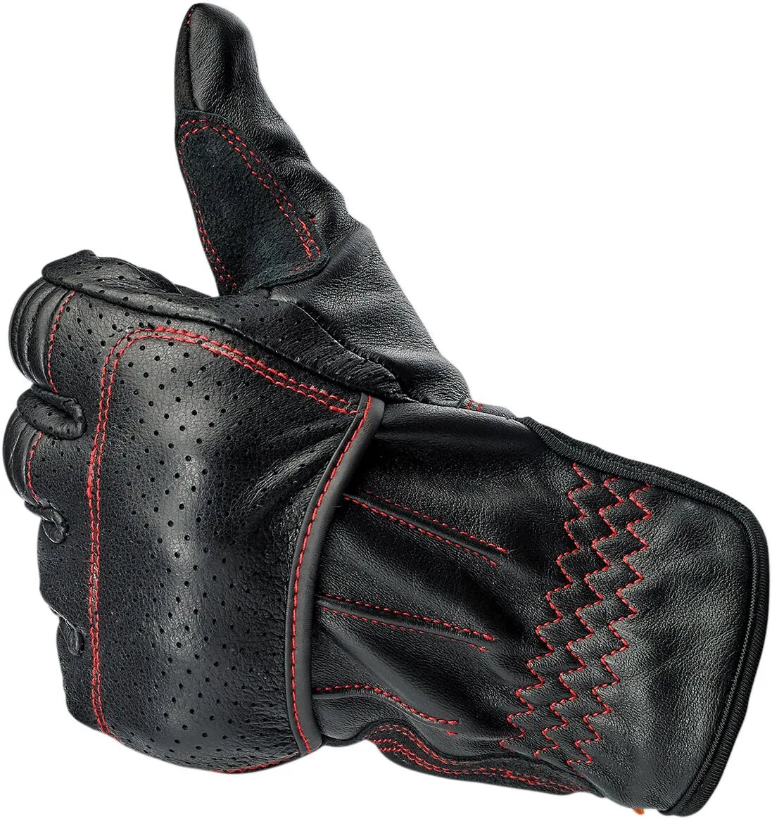 Biltwell Borrego Gloves - Black/Red