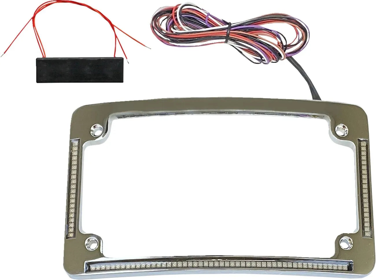 Custom Dynamics Radius License Plate Frame With Red Leds