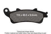 Ebc Sfac Carbon Series Scooter Brake Pads