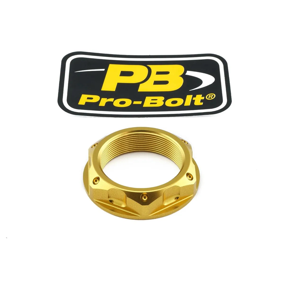 Pro Bolt Aluminium Top Yoke Nut - Gold