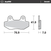 Moto-master Ceramic Brake Pads For Sport/touring Motorcycles