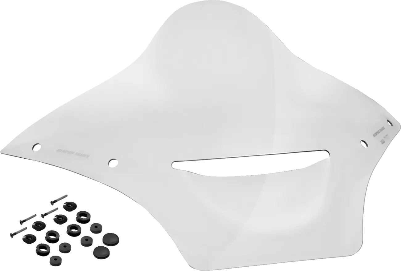 Memphis Shades Race Bubble Windshield