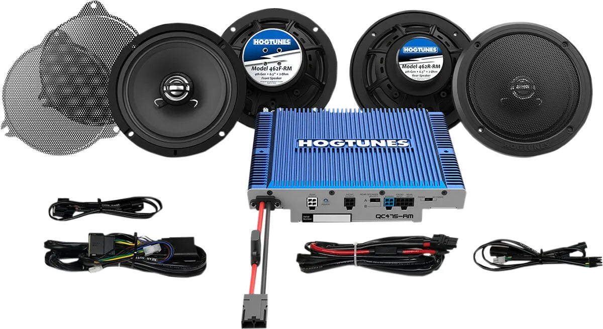 Hogtunes Speaker And Amplifier Kit 300-watt 4-channel