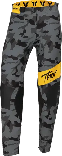 Thor Women's Sportmode Shadow Pants - Sort/Gul/Camo Grå