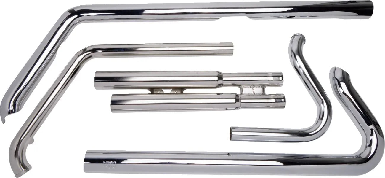 Cobra Speedster Slashdown udstødningssystem - 2-i-2 krom