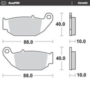 Moto-master Ceramic Brake Pads For Sport/touring Motorcycles