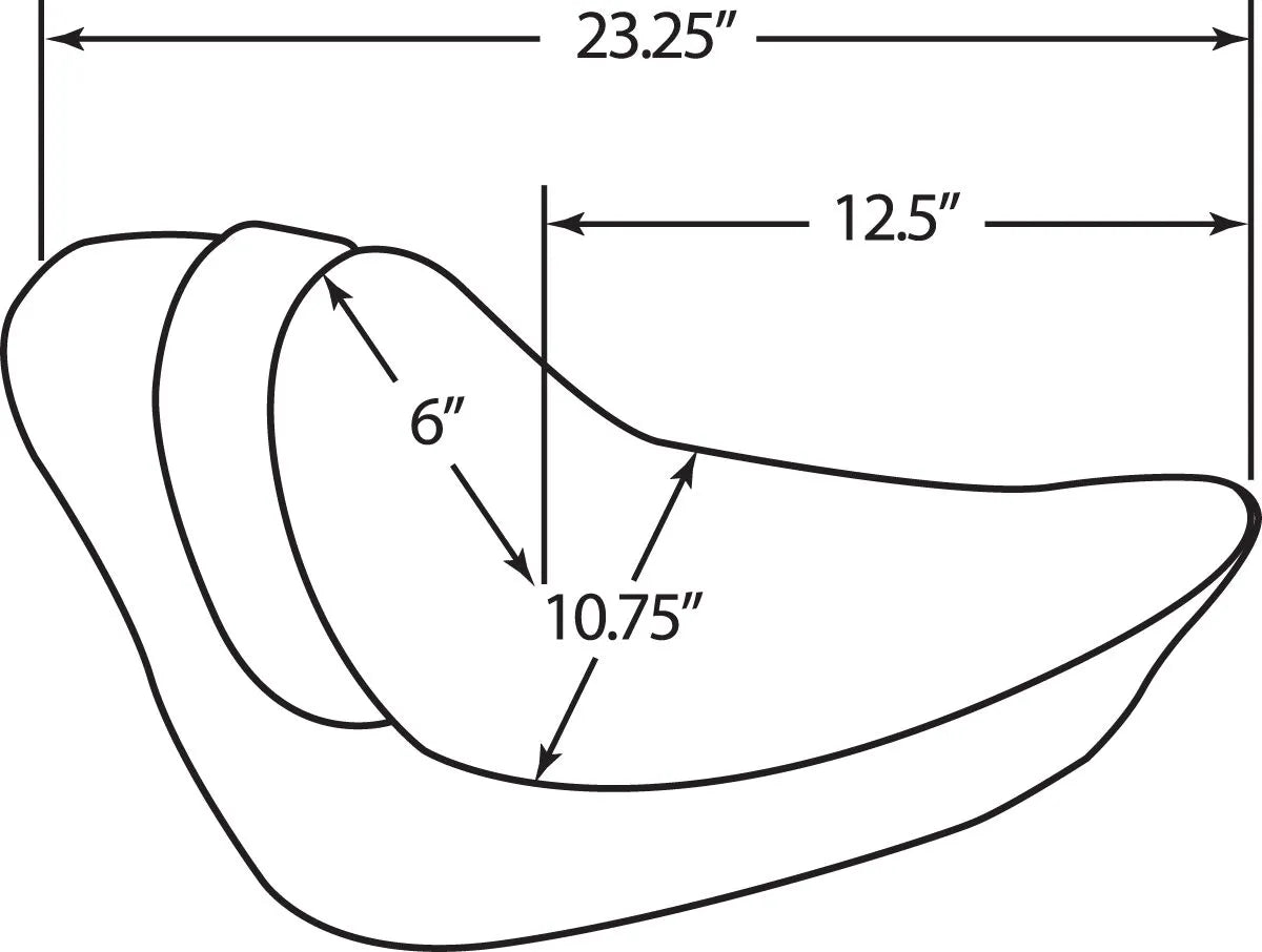 Drag Specialties Backrest Compatible Solo Seat