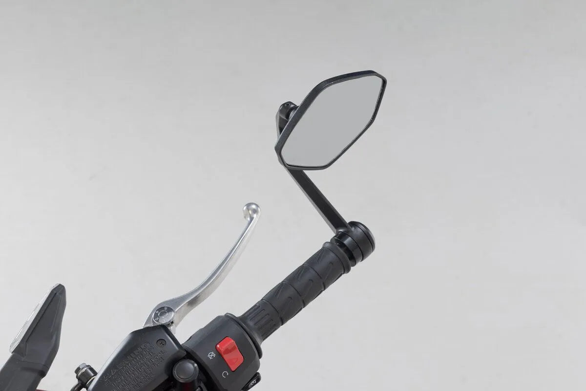 Sw-motech Bar End Mirrors - Black Aluminum