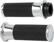 Arlen Ness Smooth Grips - Black/chrome