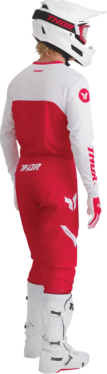 Thor Ridemode Static Gloves - Red/White