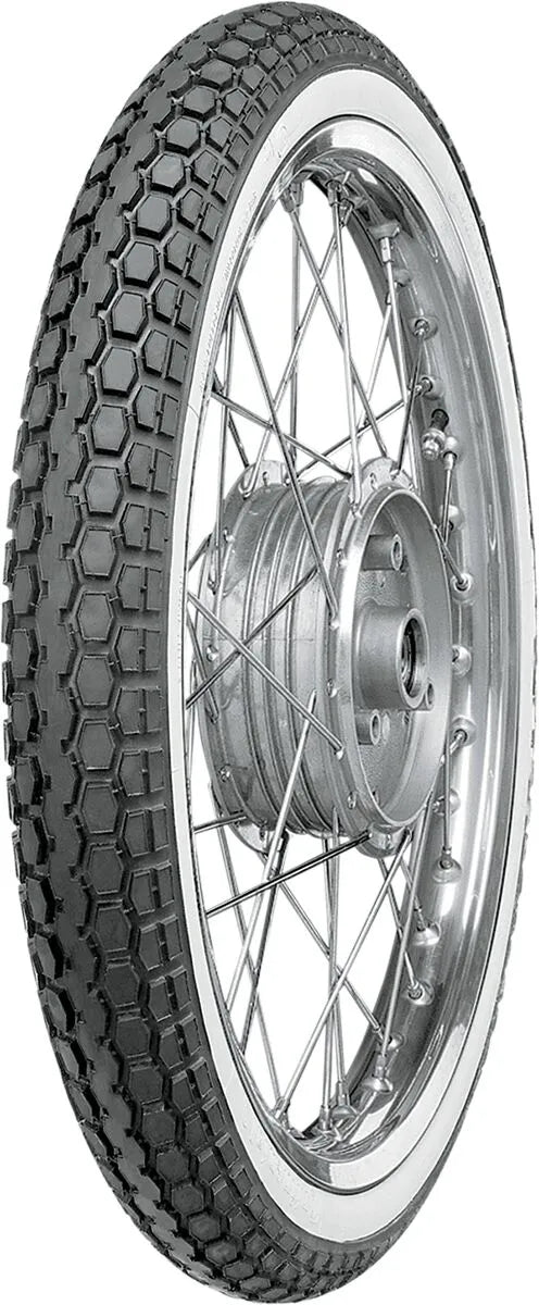 Continental Kks10 Whitewall Tire 2.00-19 Tube Type