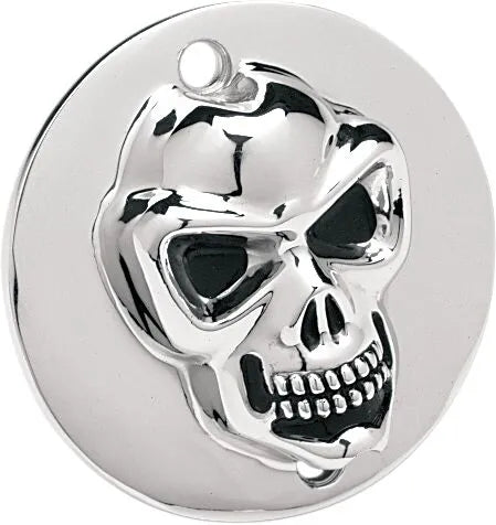 Drag Specialties 3-d Skull Points Cover - Chrome