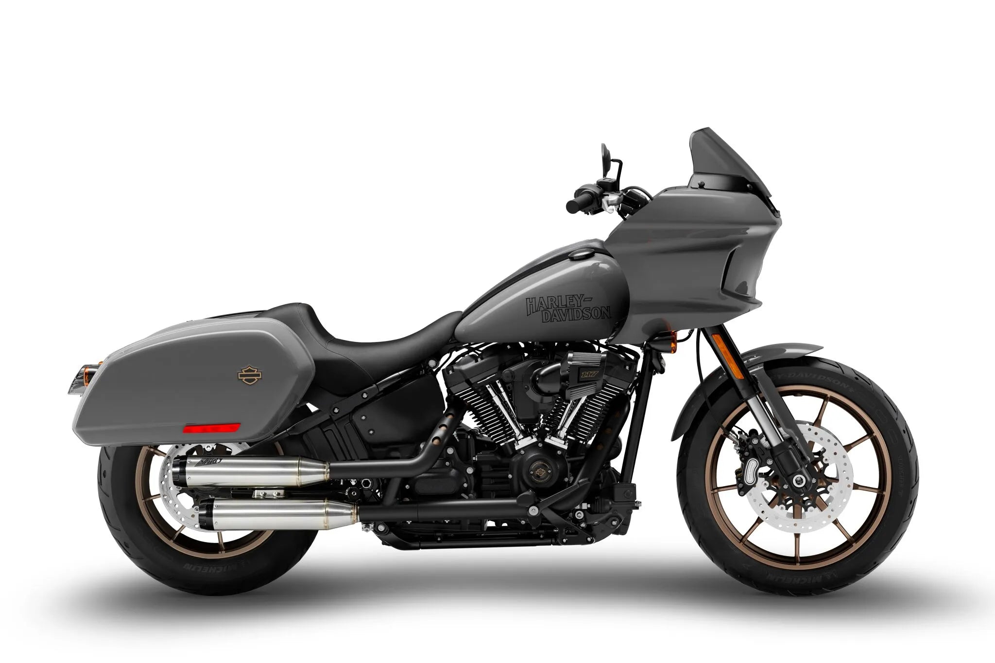Zard Overlapped Slip-ons Muffler For Hd Softail M8