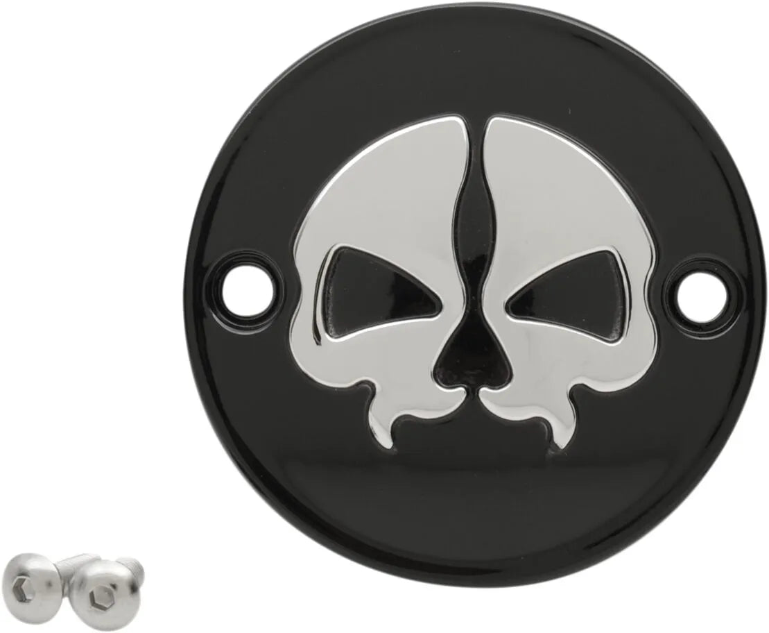 Drag Specialties Split Skull Points Cover - Black