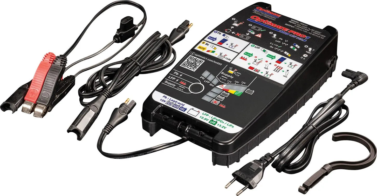 Tecmate Optimate Pro-1 Duo Battery Charger & Tester