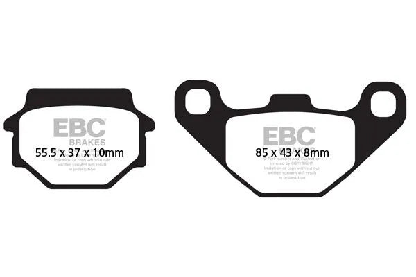 Ebc Sfac Carbon Scooter Brake Pads - Enhanced Performance