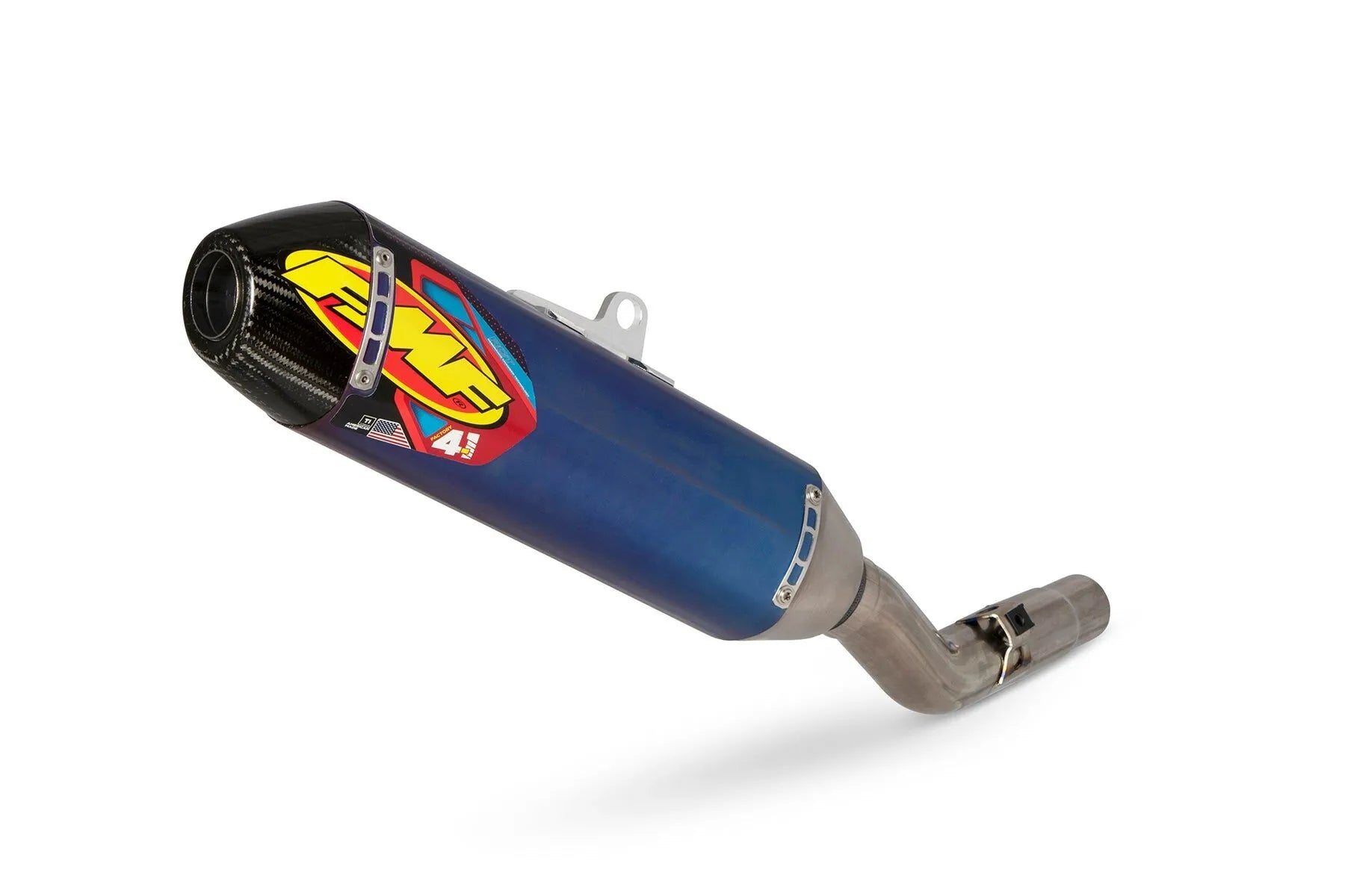 Fmf Factory 4.1 Rct Slip-on Muffler Titanium Anodized Blue