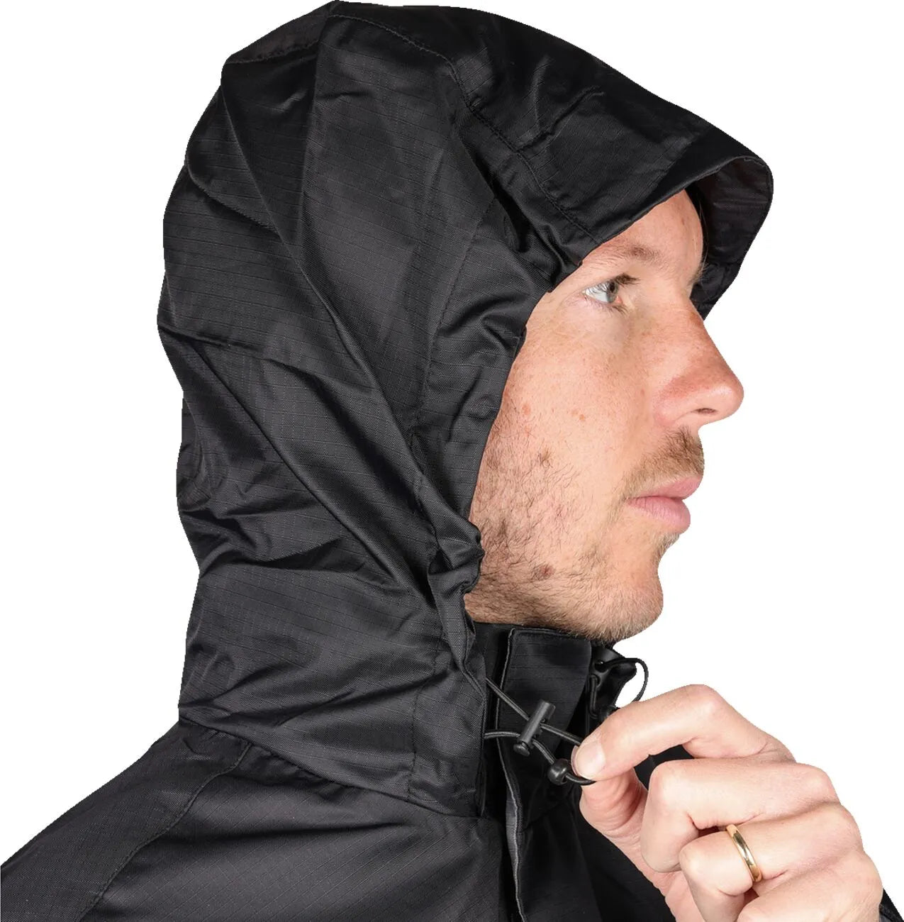 Thrashin Supply Co. Mission Waterproof Rain Jacket - Black/Gray