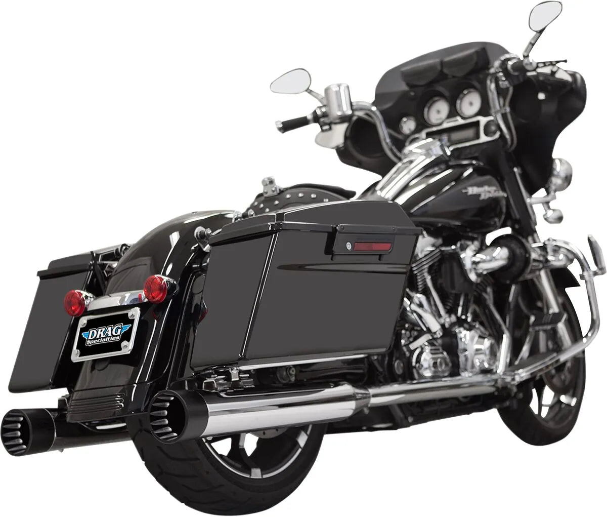 Bassani Xhaust Dnt Straight Can Slip-on Mufflers - Chrome