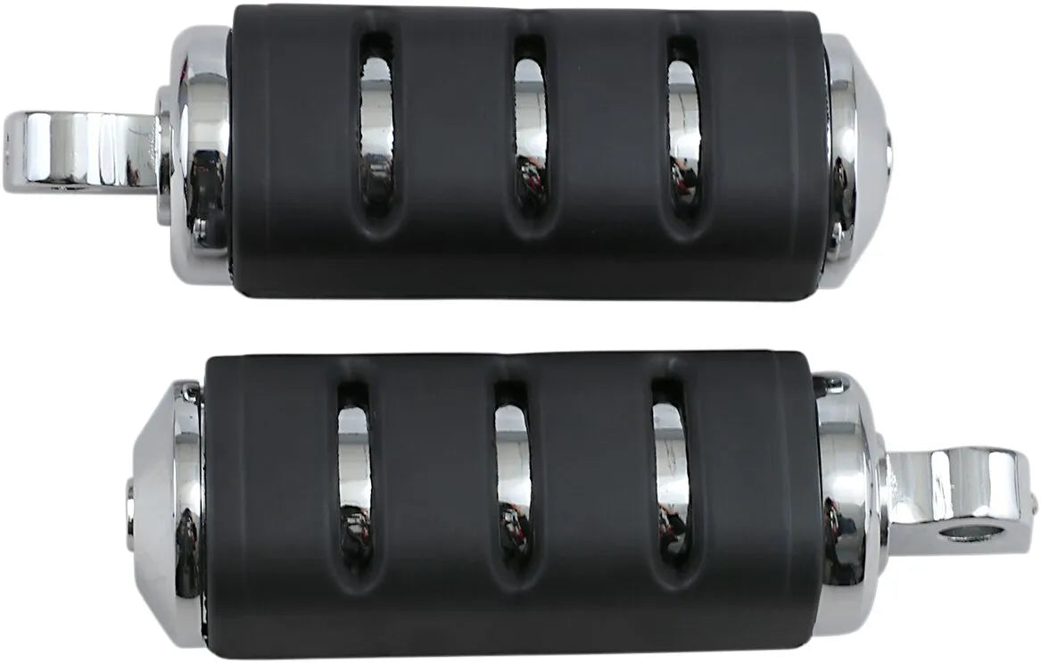Kuryakyn Trident Iso Pegs - Chrome & Black
