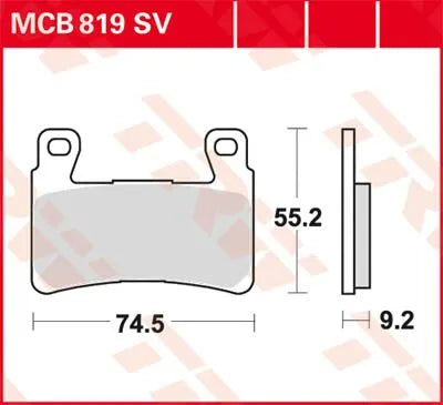 Trw Sv Series Sintered Brake Pads (Front)