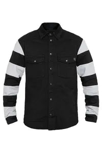 John Doe Prison Motoshirt Jacket - Black/White