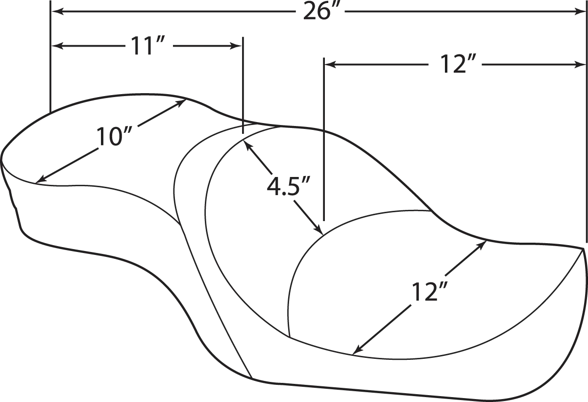 Drag Specialties Low-profile Touring Seat