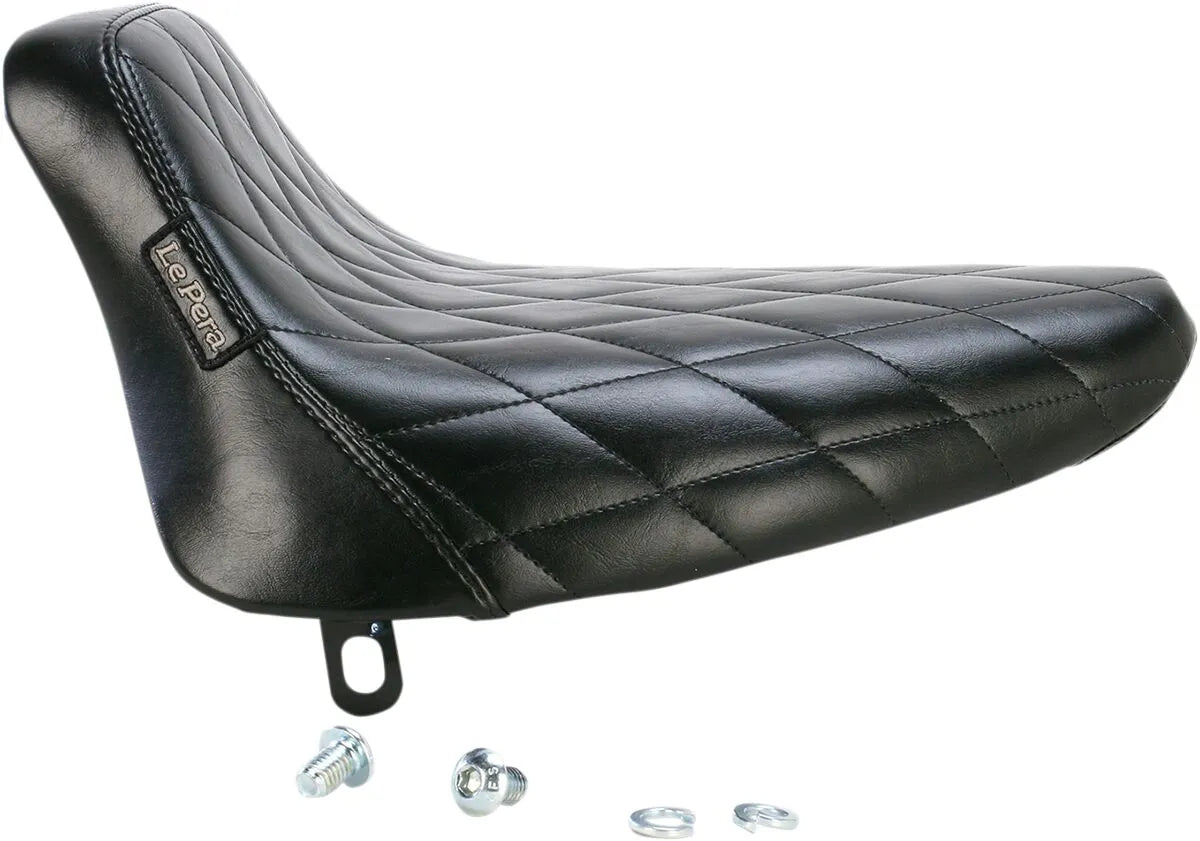 Le Pera Bare Bones Solo Seat - Black Diamond Stitch