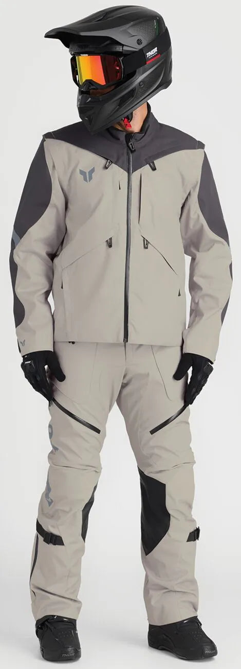 Thor Terrain Over-the-boot Dual Sport Pants - Black/Gray/Sand