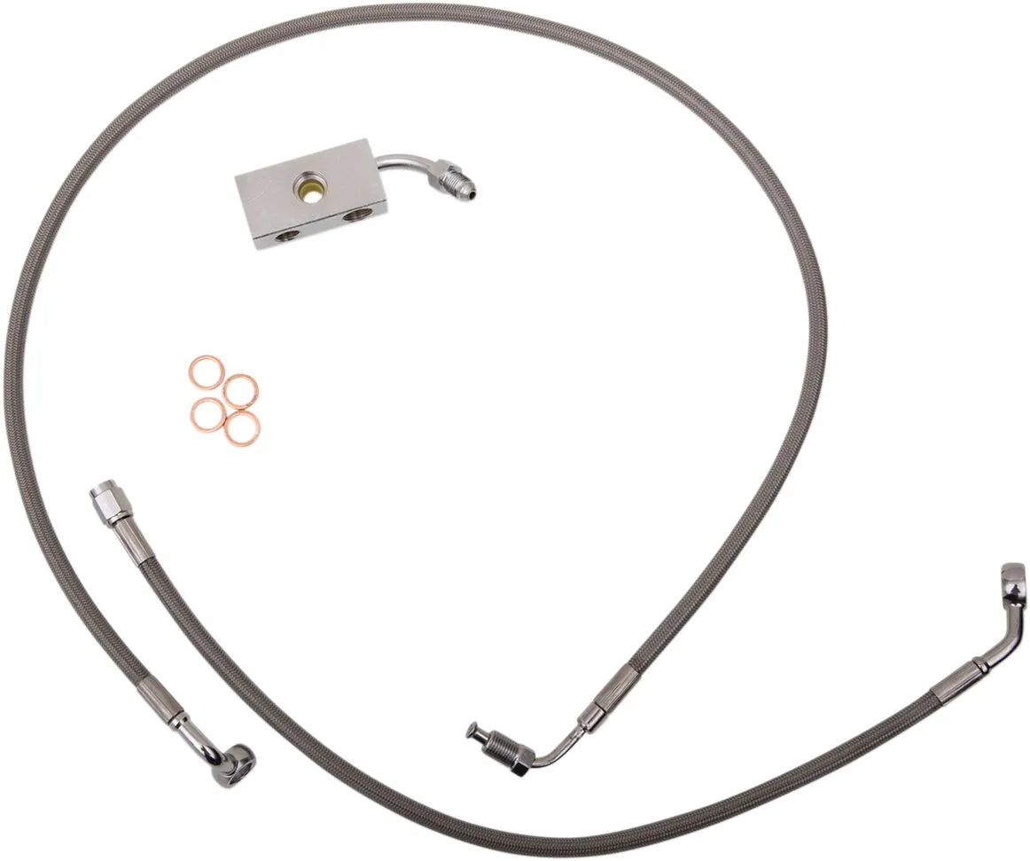 La Choppers Stainless Steel Brake Line Kit With Abs