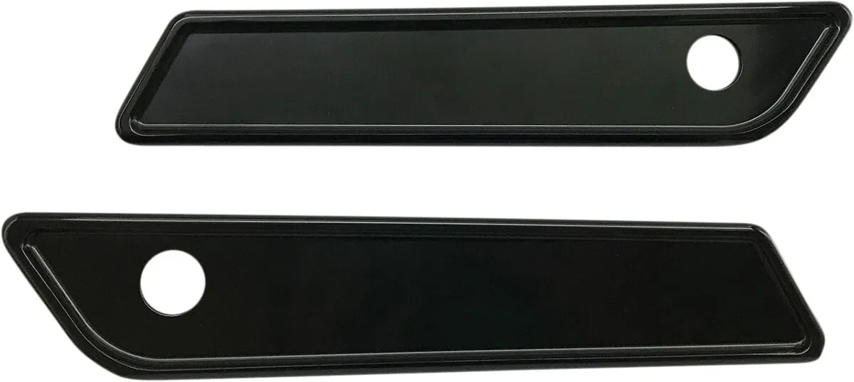 Pro-one Saddlebag Latch Covers - Black Anodized Aluminum