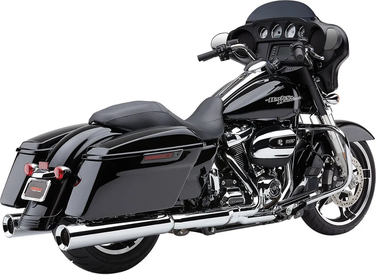 Cobra Powr-flo Slip-on Mufflers For Harley-davidson