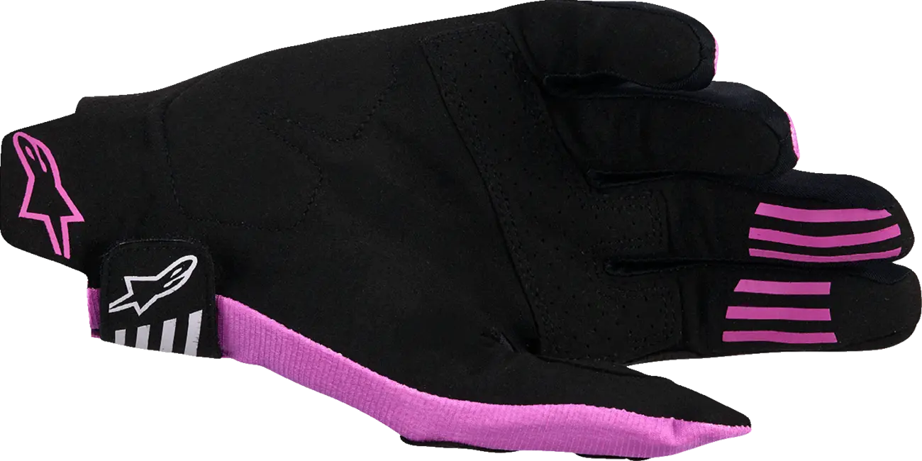 Alpinestars Techstar Gloves For Racing - Black/Purple/Light Gray